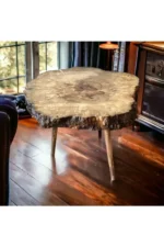 İskandinav Oval Ahşap Masa – Minimal & Modern Tasarım