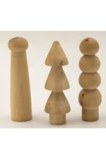 Ahşap Çocuk Boyama Oyuncağı Peg Toy – Boyanabilir Doğal Ahşap, 6–10 Yaş