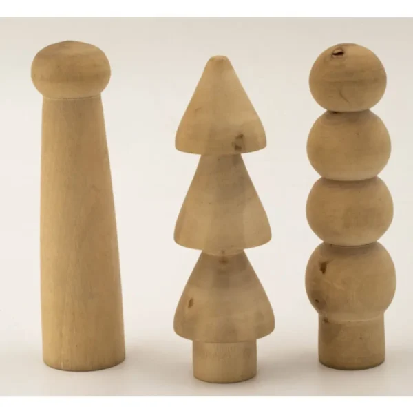 Ahşap Çocuk Boyama Oyuncağı Peg Toy – Boyanabilir Doğal Ahşap, 6–10 Yaş