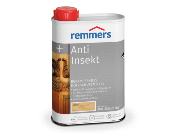 Remmers Anti-Insekt – Ahşap İçin Böcek Koruyucu, Hızlı Etki ve Derin Nüfuz