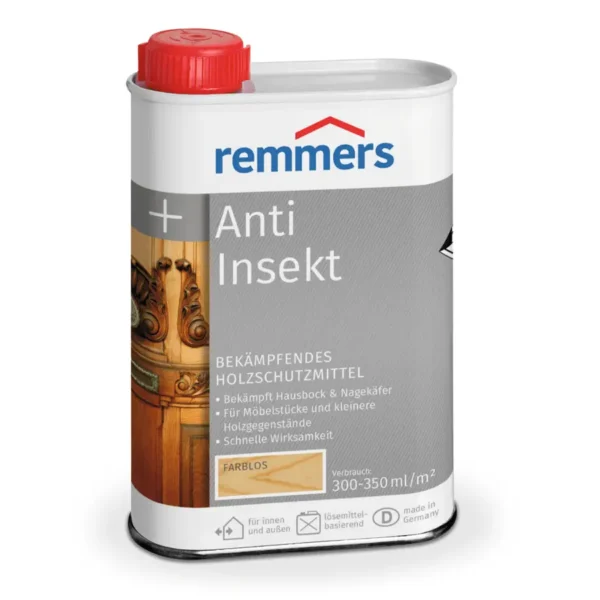 Remmers Anti-Insekt – Ahşap İçin Böcek Koruyucu, Hızlı Etki ve Derin Nüfuz