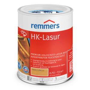 Remmers HK-Lasur 0,75 L dış cephe ahşap koruyucu, şeffaf ambalaj