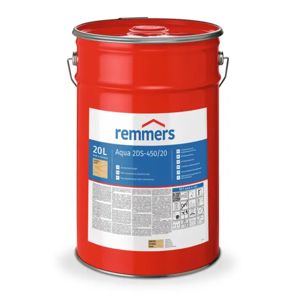 Remmers Aqua 2DS-450 Çift Komponentli Su Bazlı Akrilik Ahşap Verniği