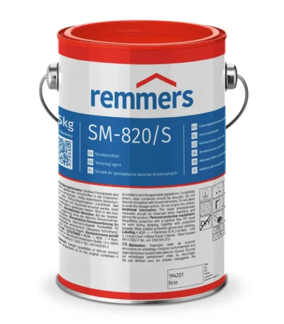Remmers SM-820 doku maddesi kutusu ve ahşap zemin kaydırmazlık uygulaması